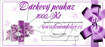 Dárkový poukaz 1000,-Kč