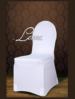 Potahy na židle elastické bílé univerzální 100ks