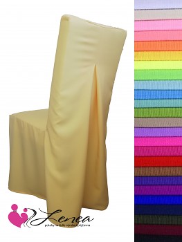 POTAH na židli Elegant-barva na přání- s rovným opěradlem